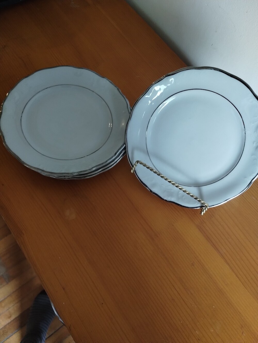 Walbrzych Poland Bread Plate Set